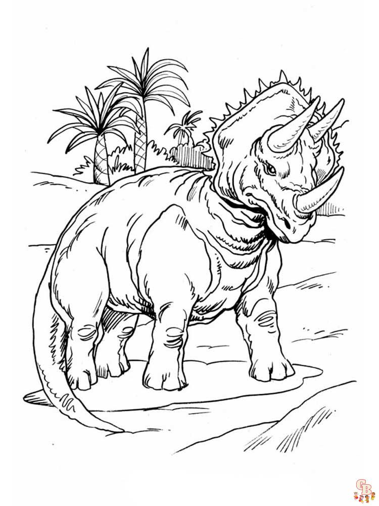 Coloriage Triceratops