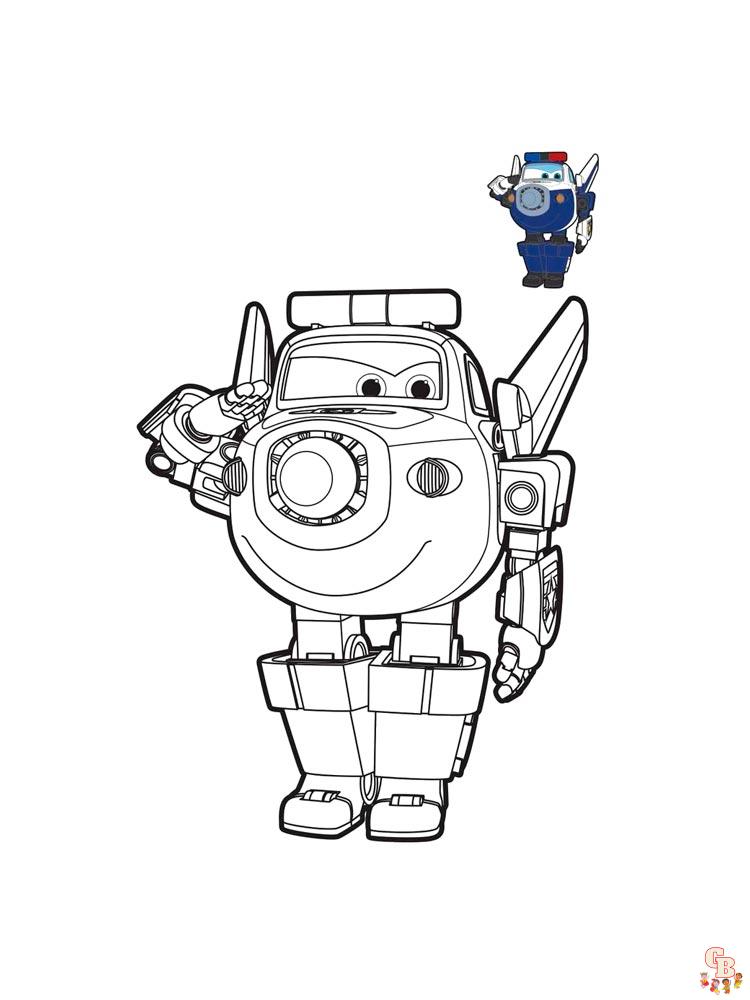 Super Wings coloriage