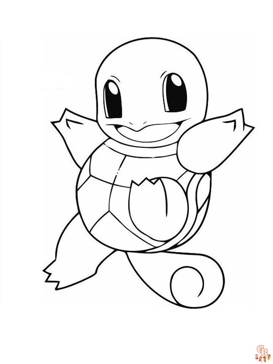 Coloriage Carapuce Des dessins à colorier gratuits de ce Pokémon mignon ...
