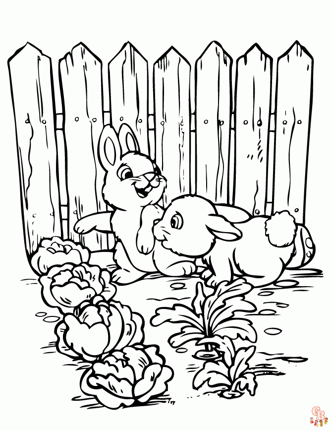 coloriage jardin