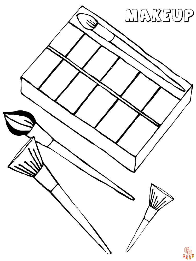 coloriage maquillage