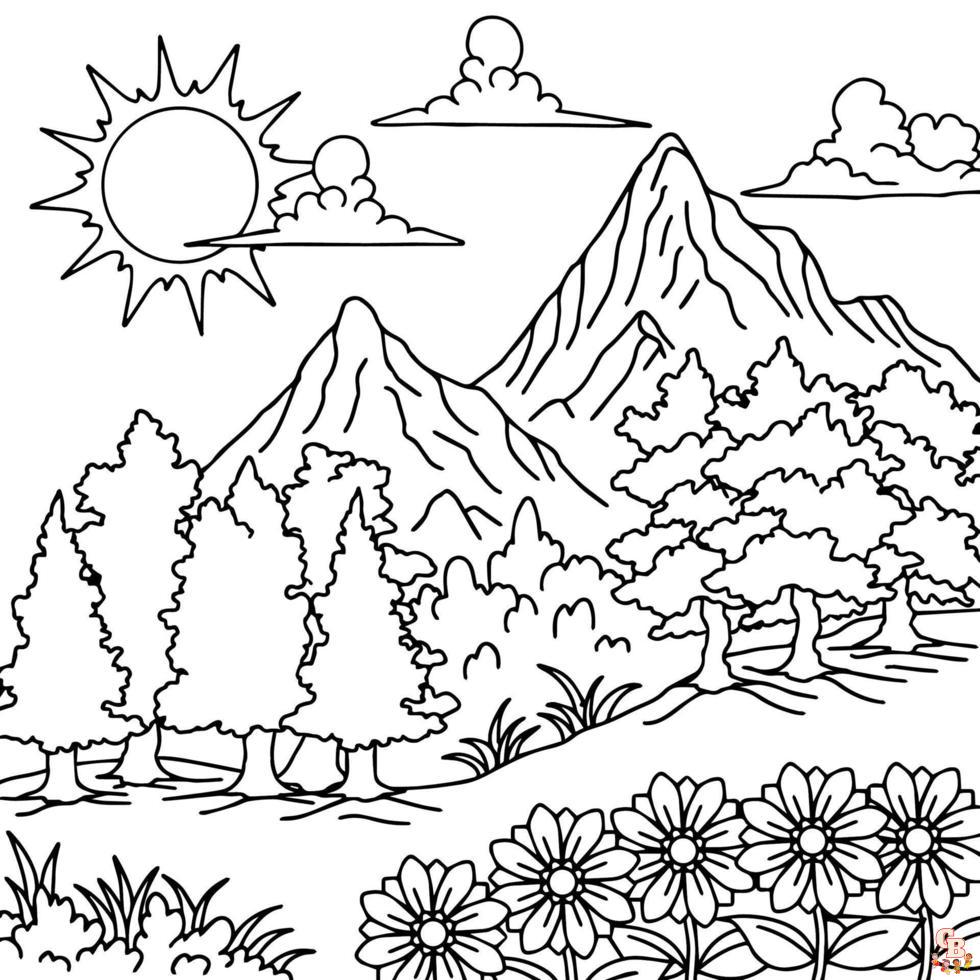 coloriage nature