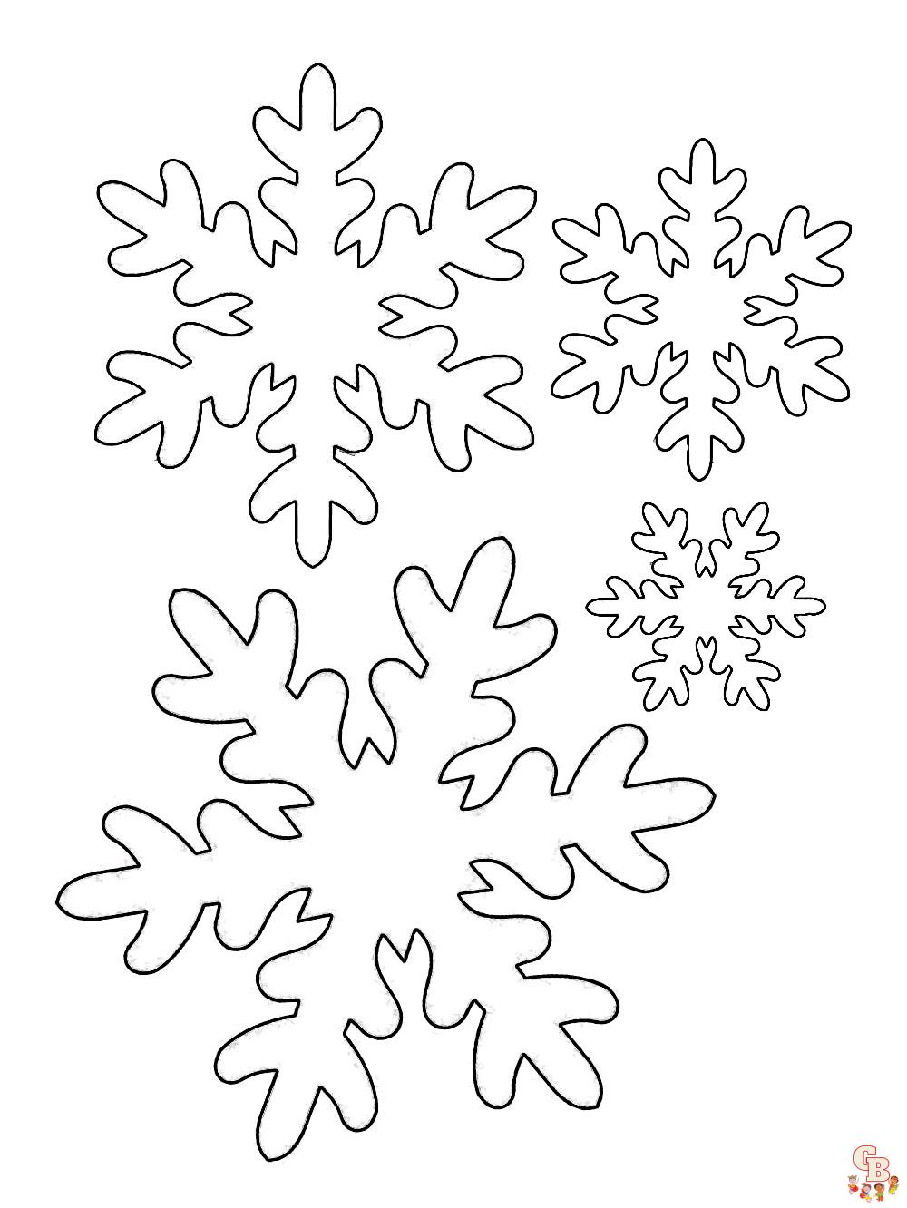 coloriage neige