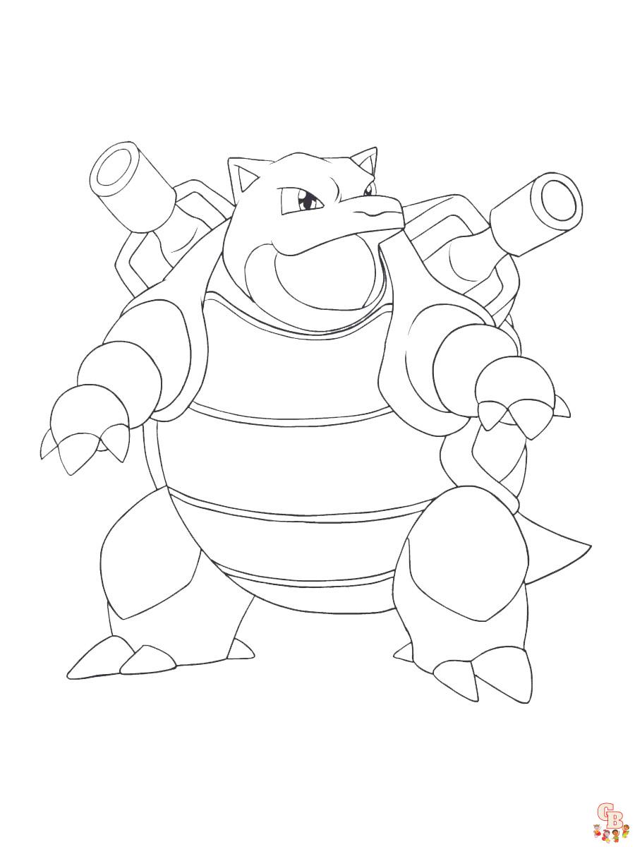 Coloriage Blastoise