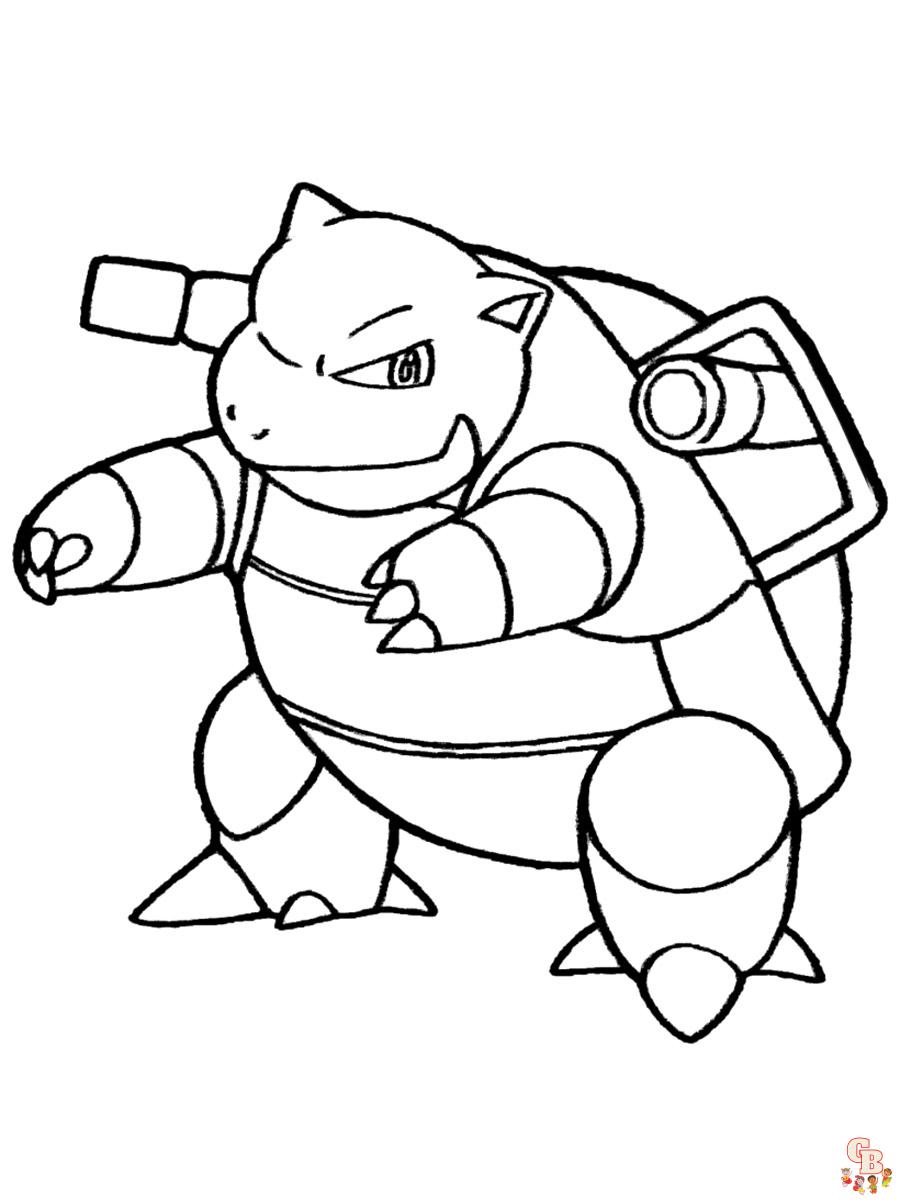 Coloriage Blastoise