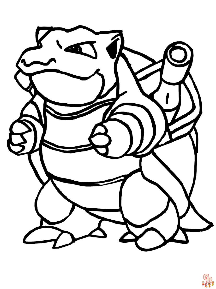 Coloriage Blastoise