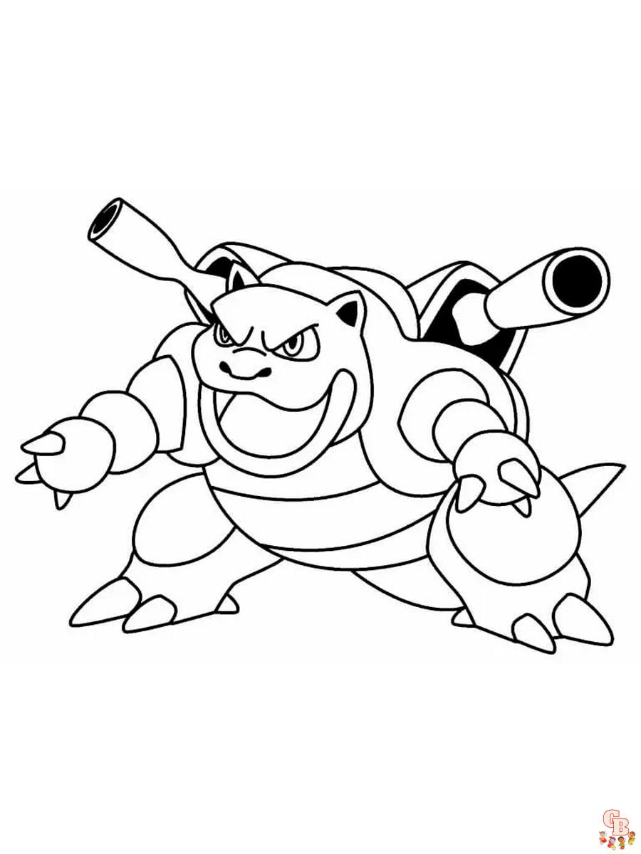 Coloriage Blastoise