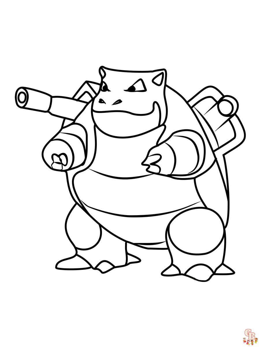 Coloriage Blastoise