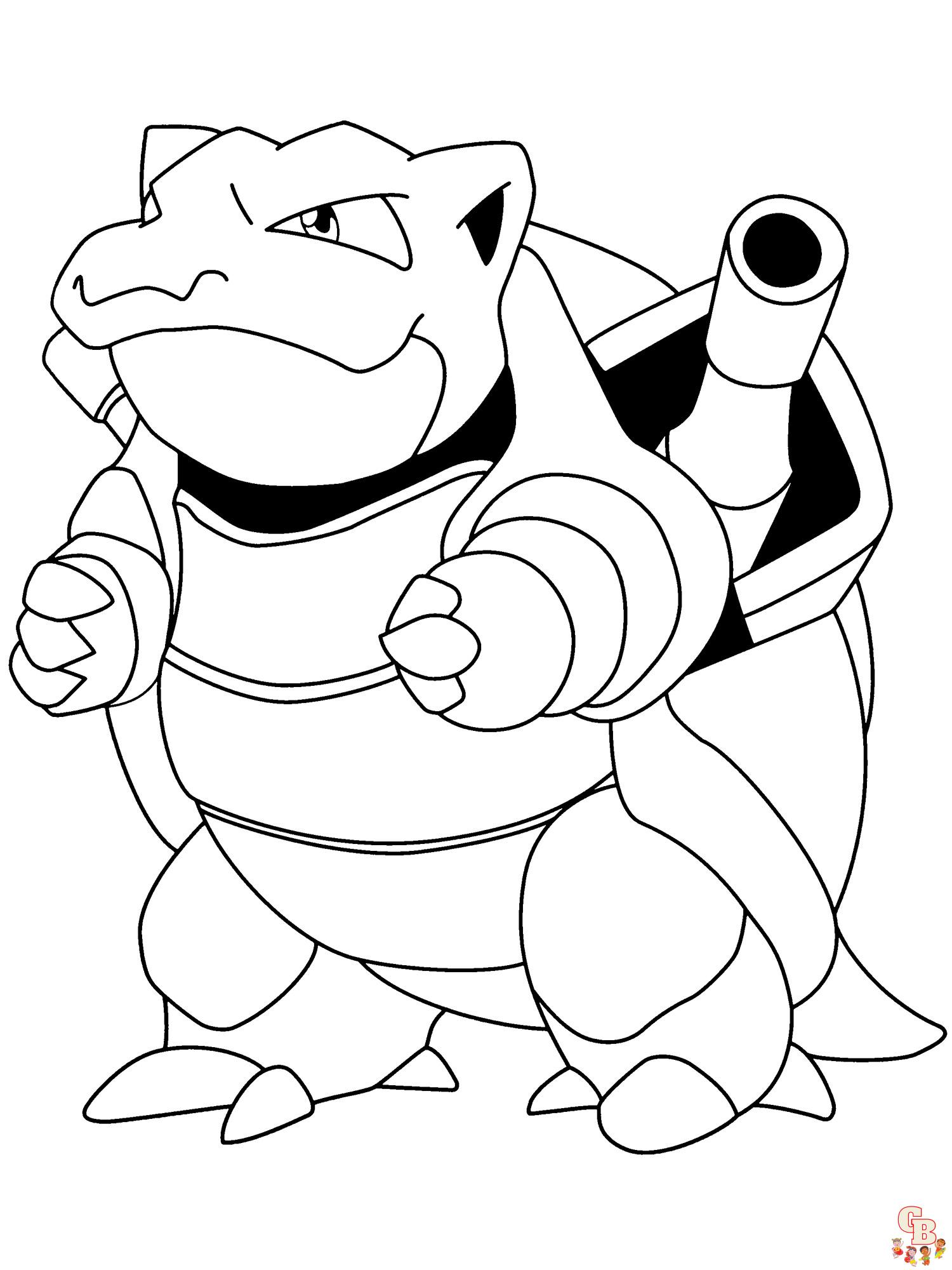 Coloriage Blastoise