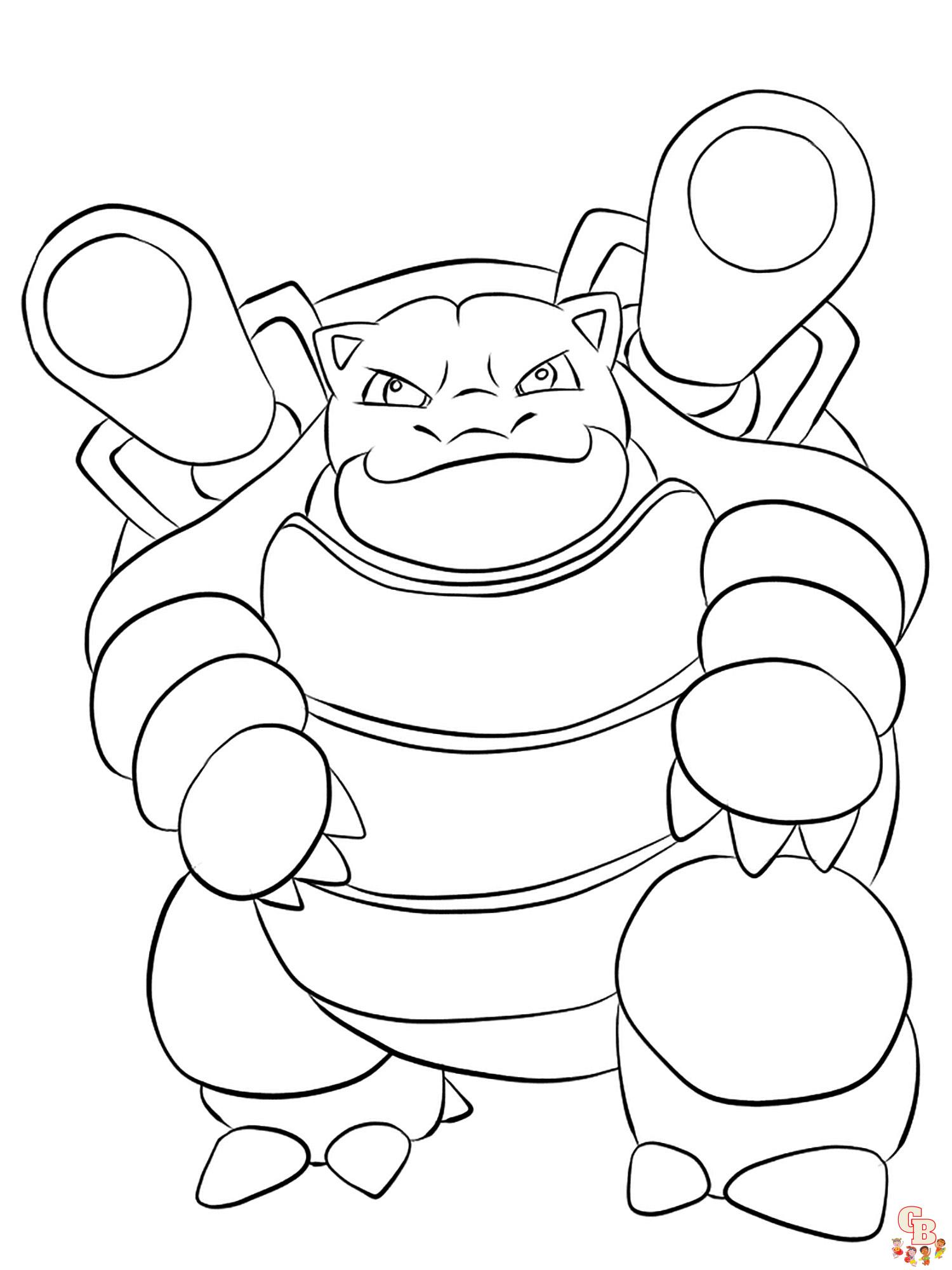 Coloriage Blastoise