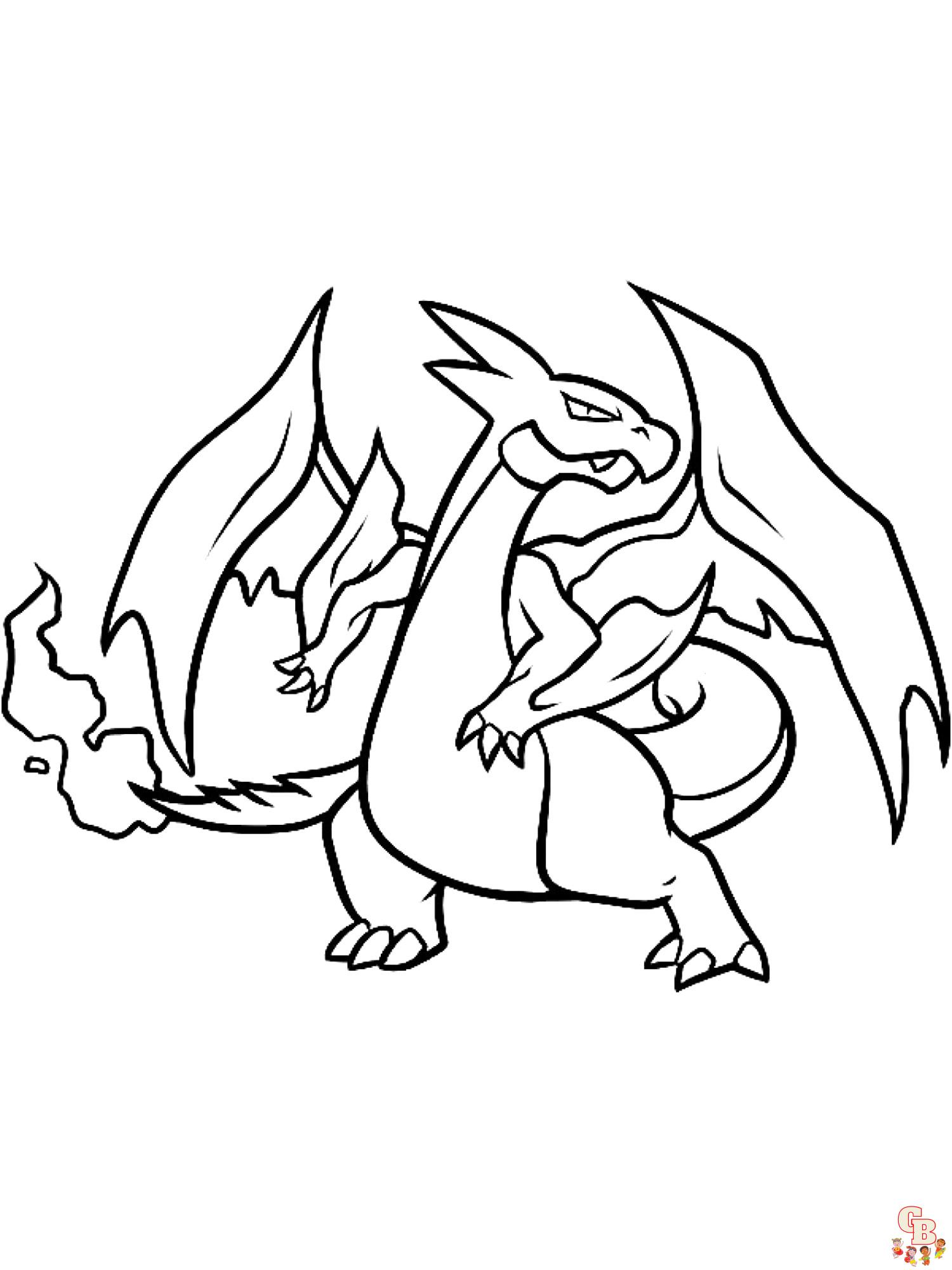 Coloriage Charizard