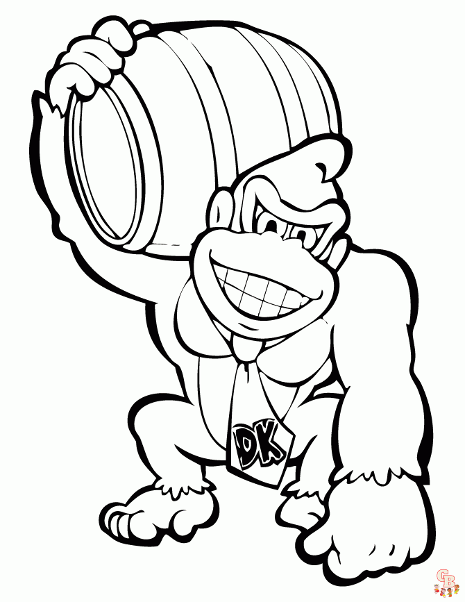 Coloriage Donkey Kong