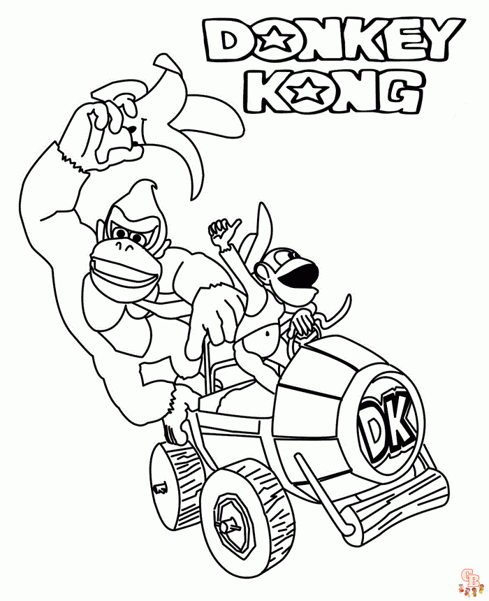 Coloriage Donkey Kong