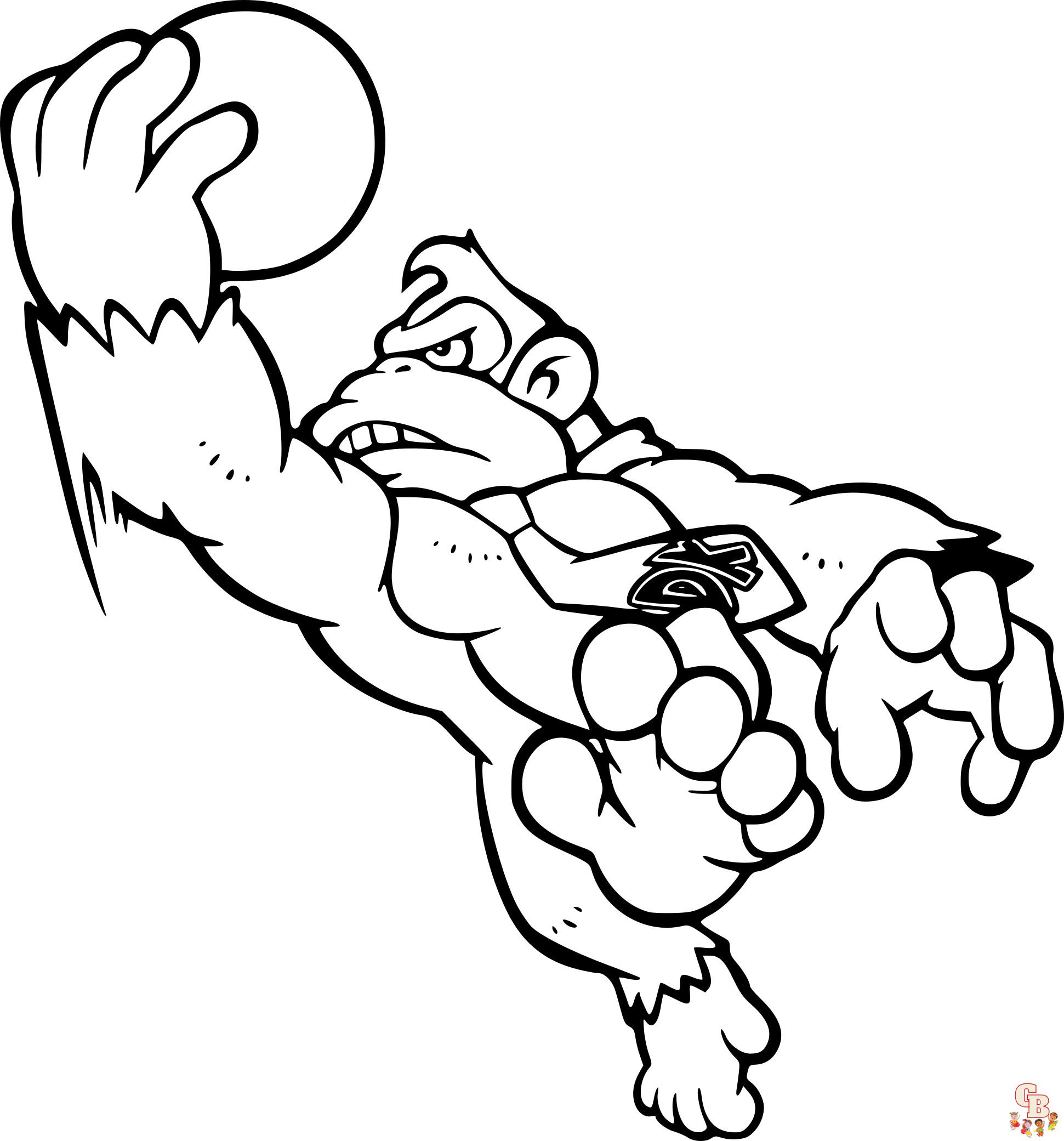 Coloriage Donkey Kong