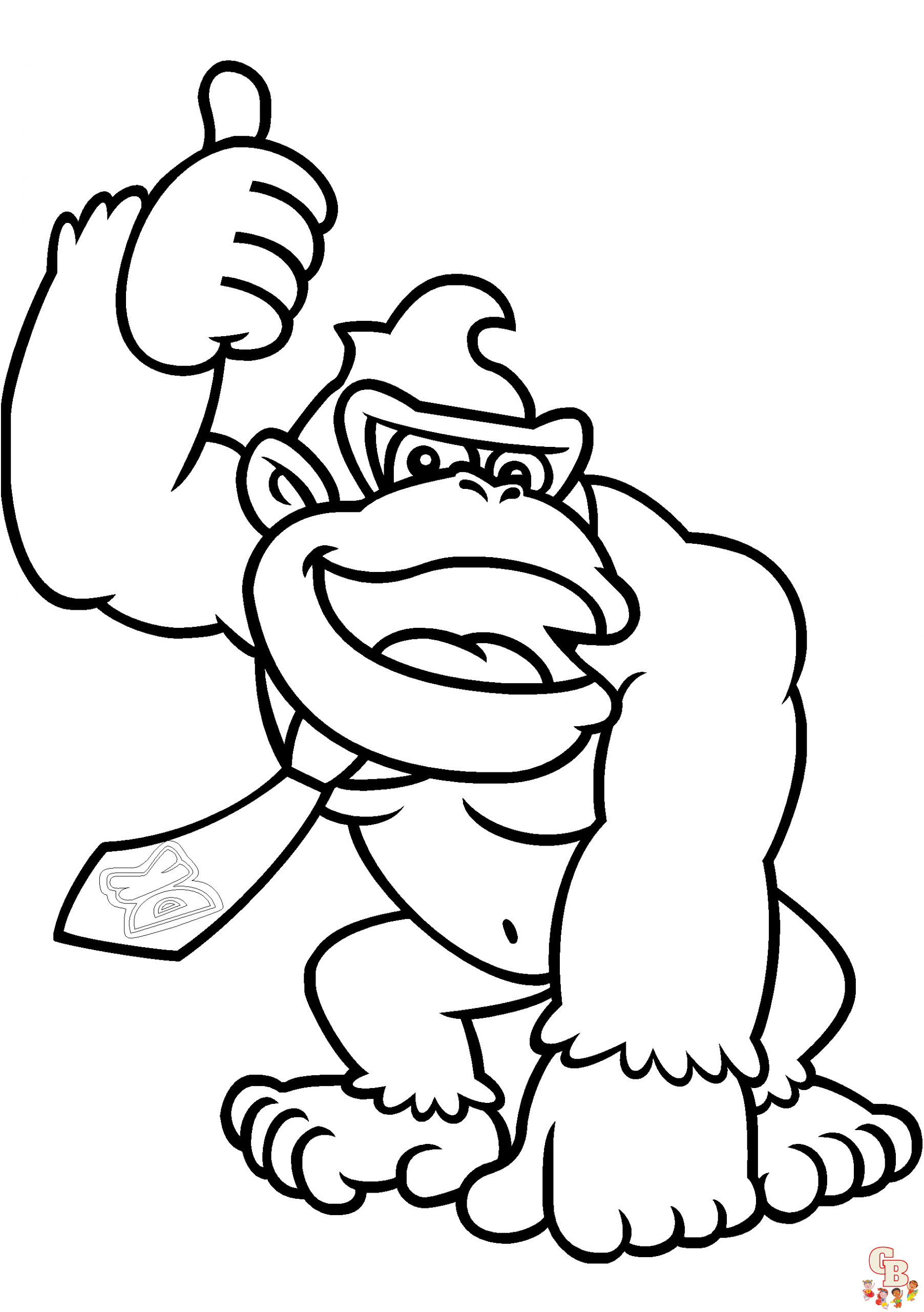 Coloriage Donkey Kong