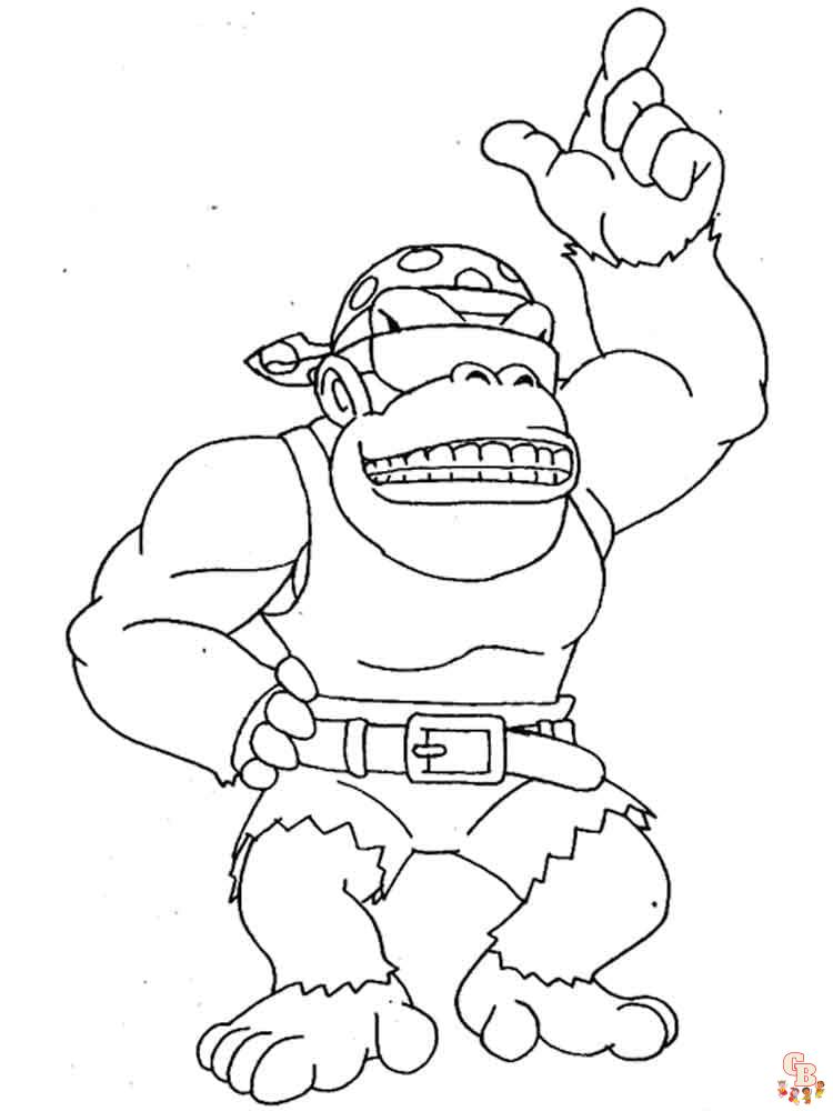 Coloriage Donkey Kong