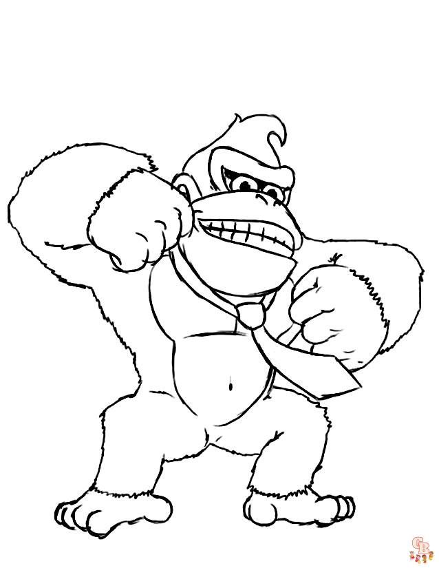 Coloriage Donkey Kong