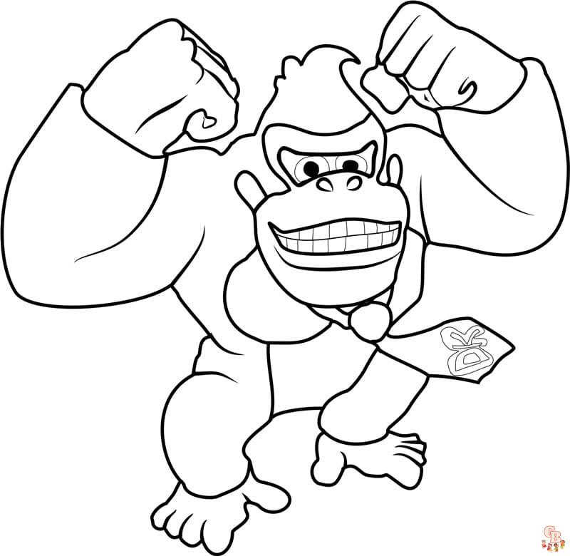 Coloriage Donkey Kong