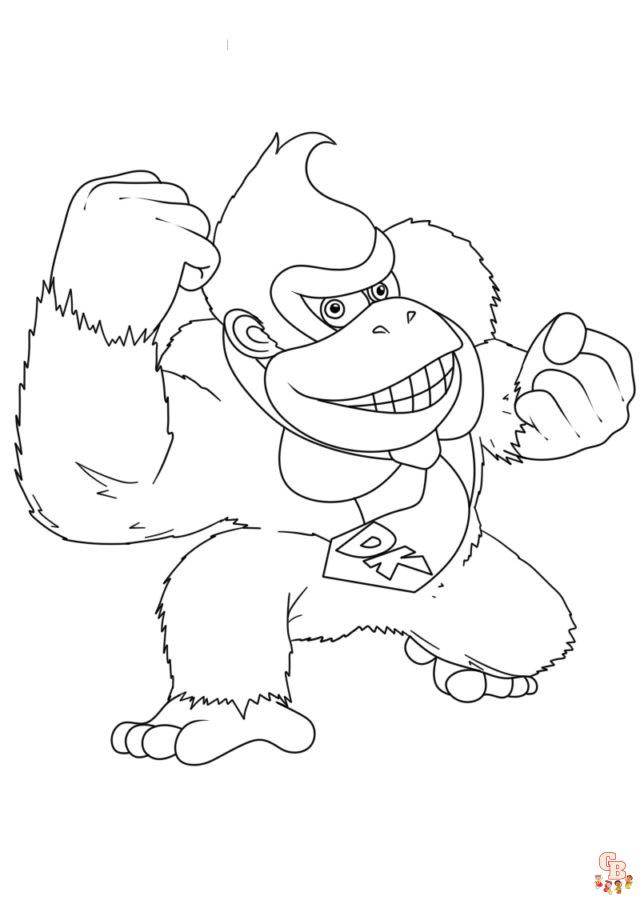 Coloriage Donkey Kong