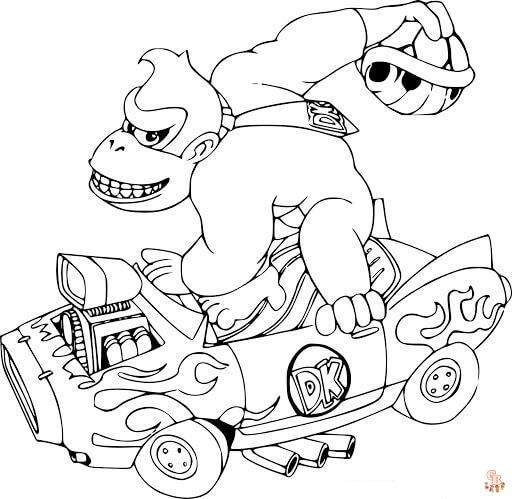 Coloriage Donkey Kong