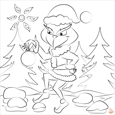 Coloriage Grinch