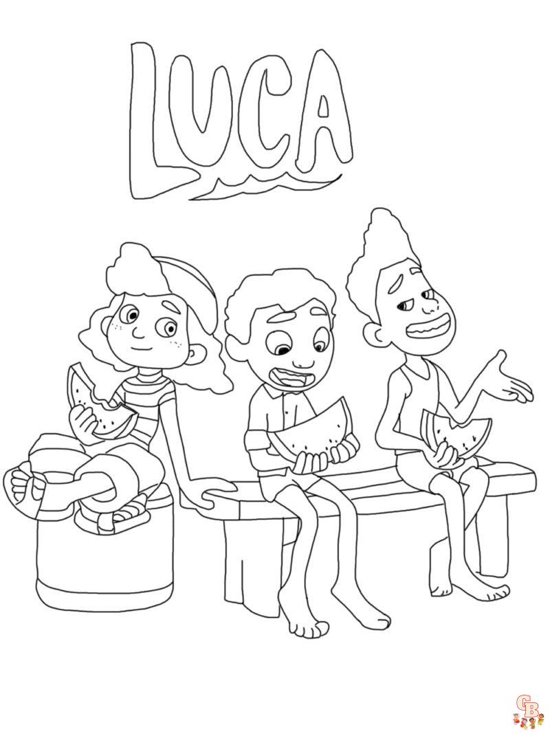 Coloriage Luca