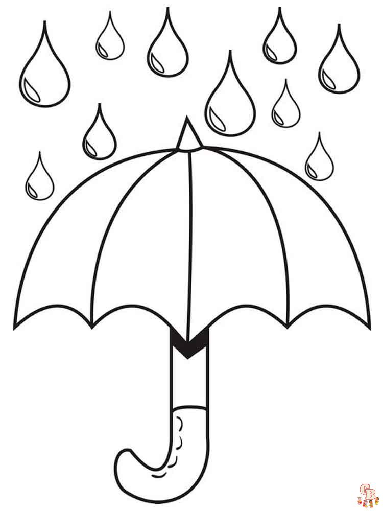 Coloriage Parapluie