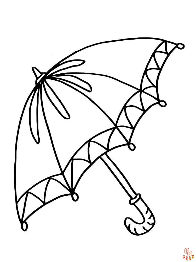 Coloriage Parapluie