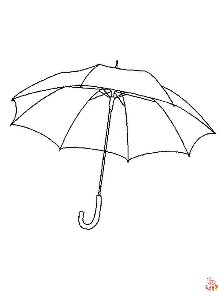 Coloriage Parapluie