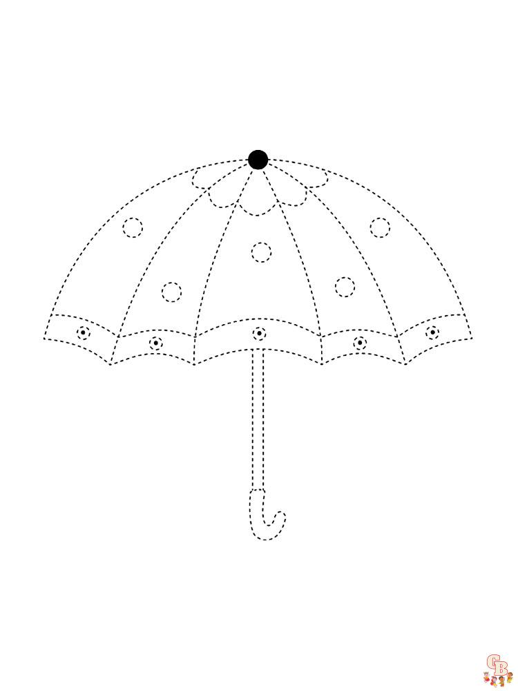 Coloriage Parapluie