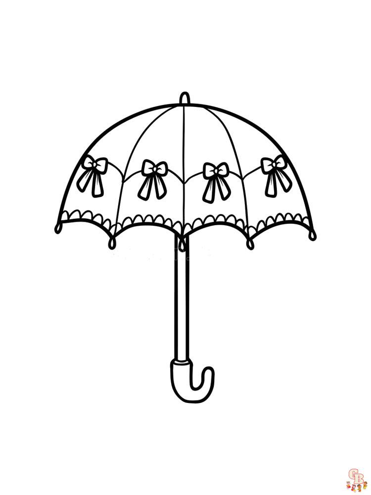 Coloriage Parapluie