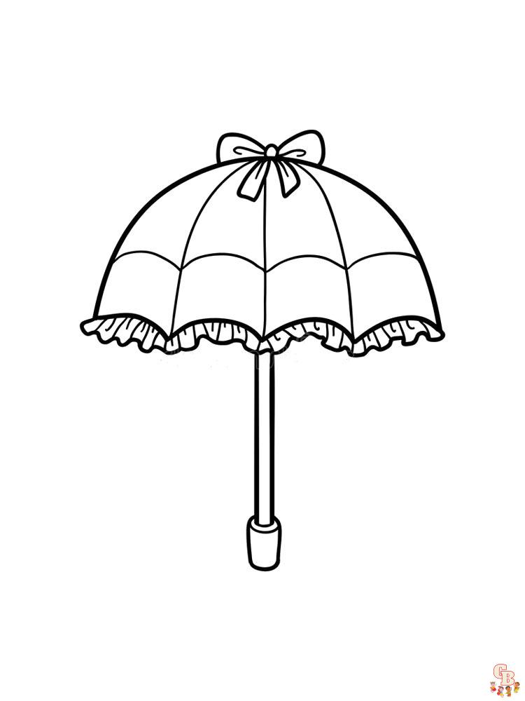 Coloriage Parapluie