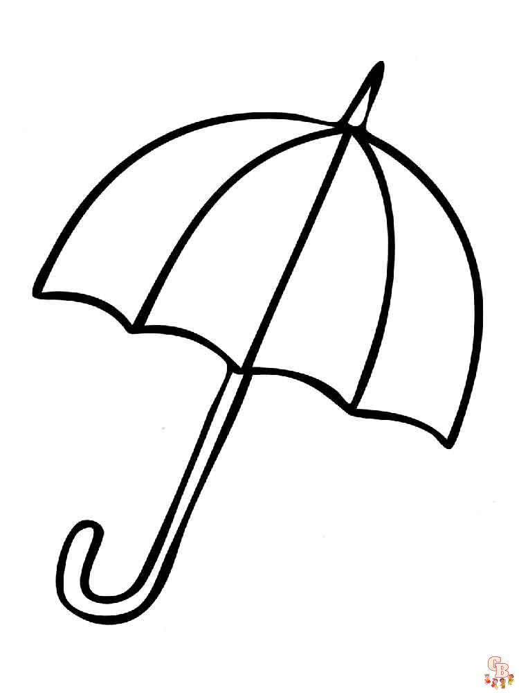 Coloriage Parapluie