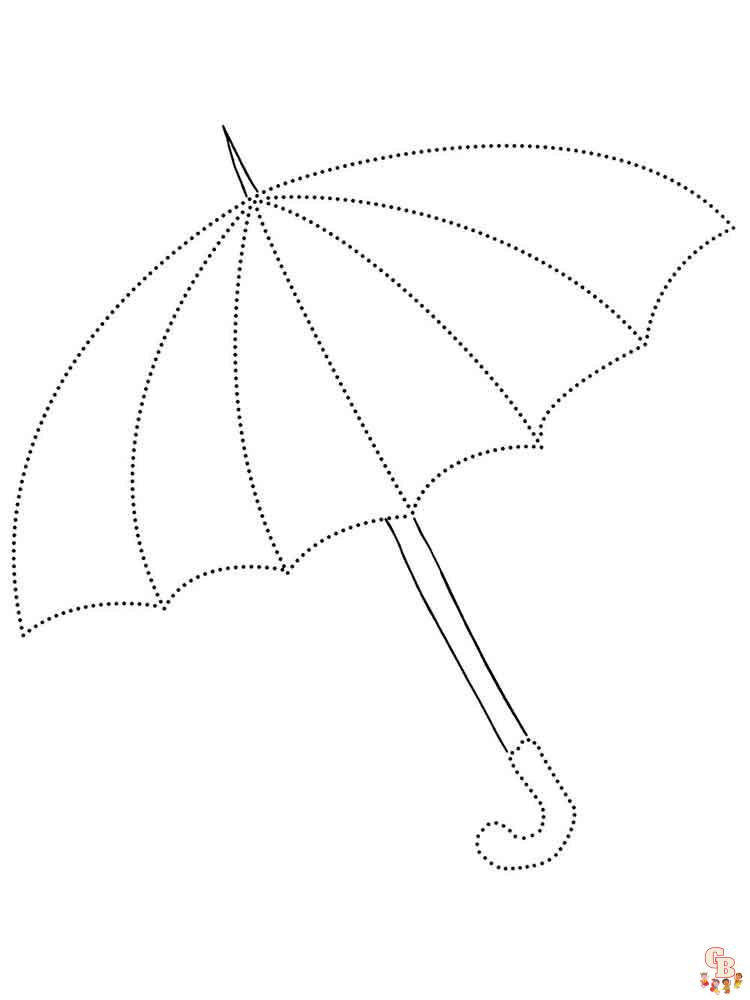 Coloriage Parapluie