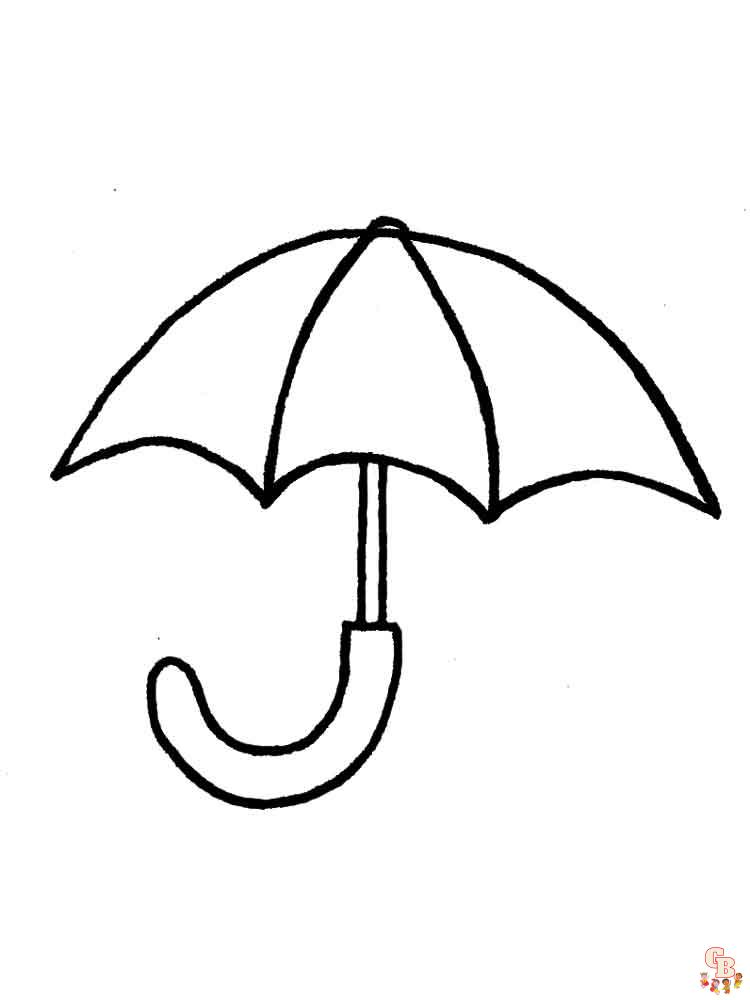 Coloriage Parapluie