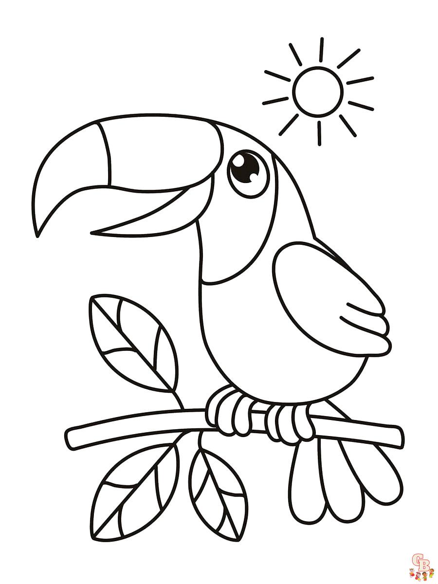 Coloriage Toucan