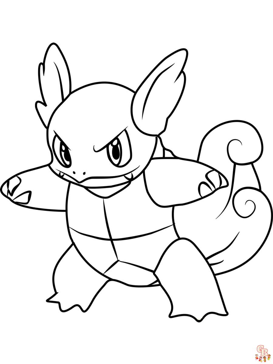 Coloriage Wartortle