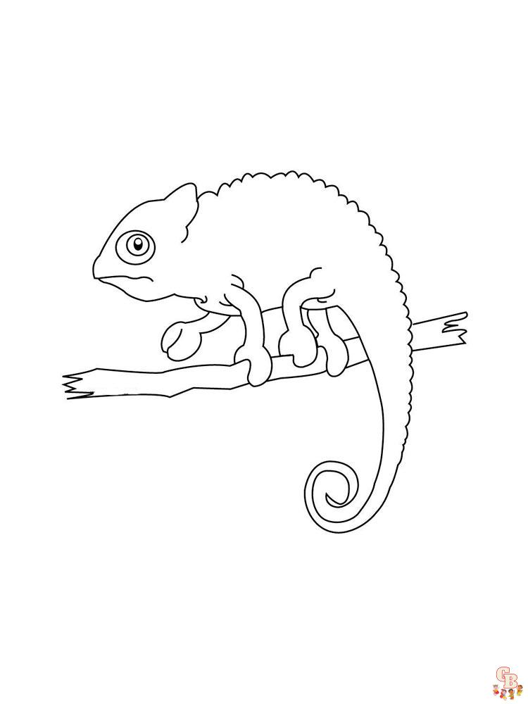 Coloriage chameleon