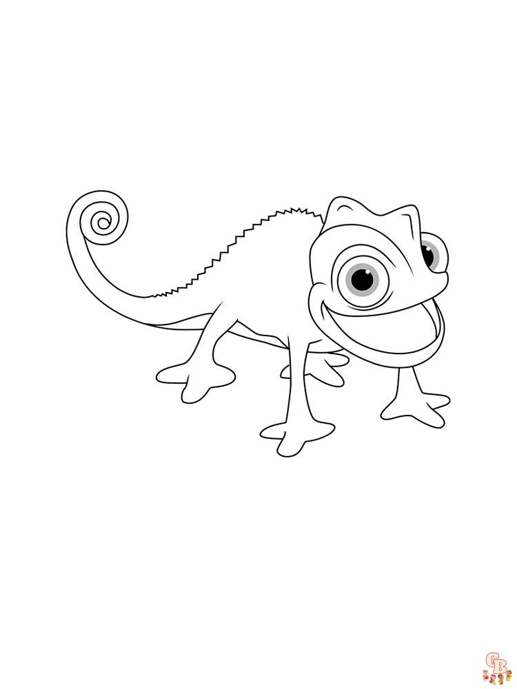 Coloriage chameleon