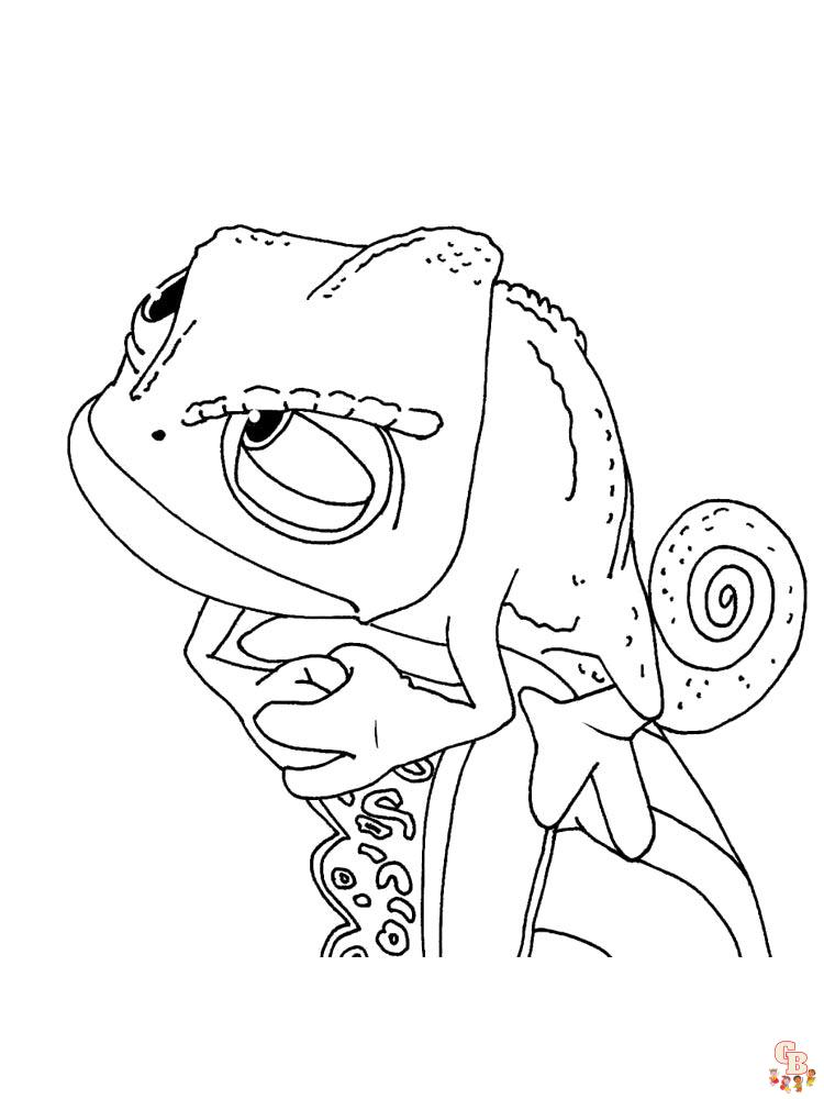 Coloriage chameleon