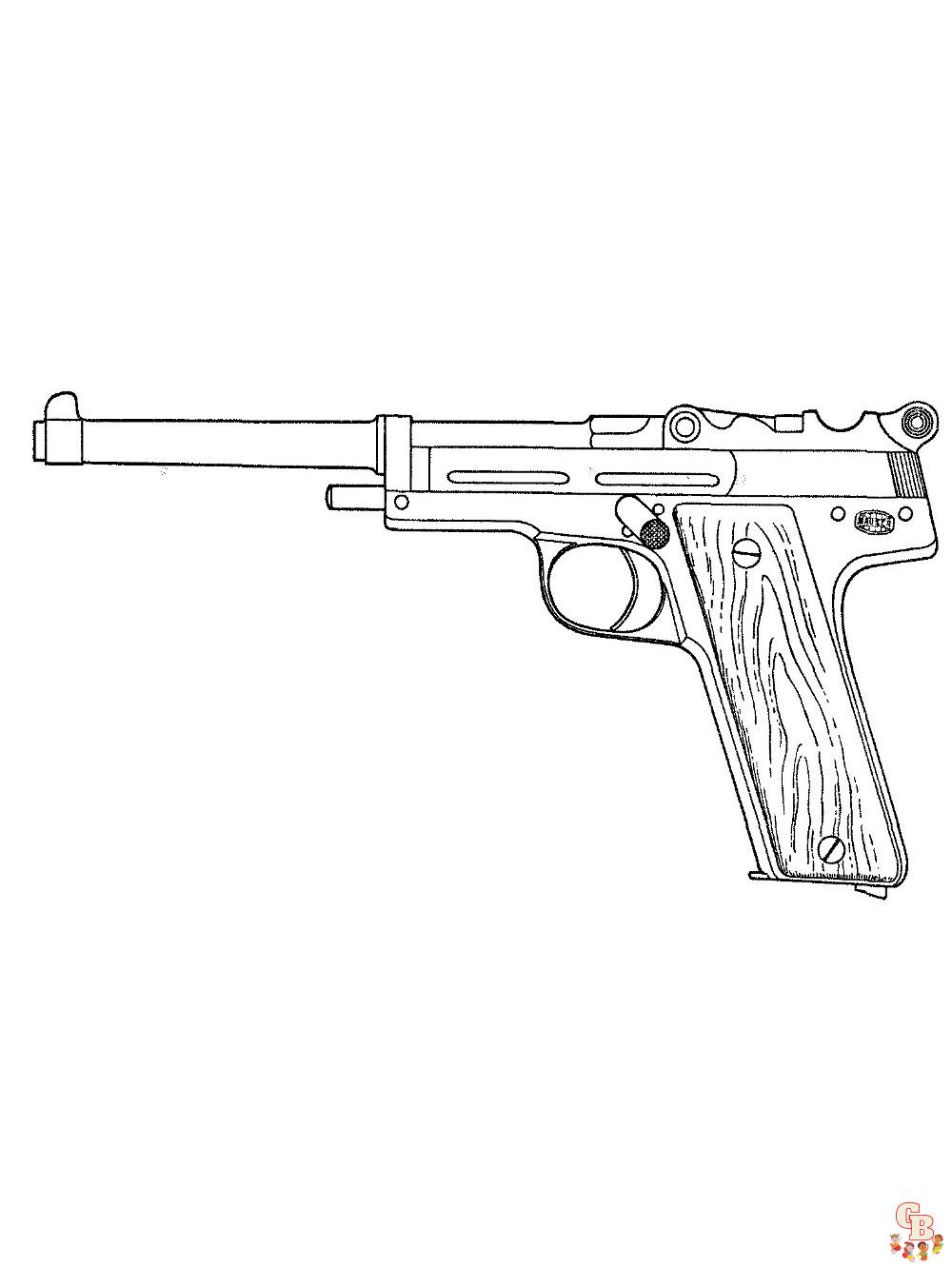 Coloriage pistolet