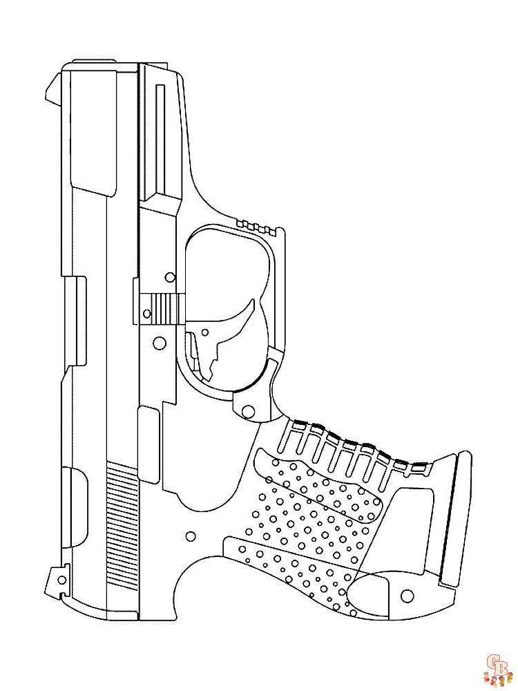 Coloriage pistolet