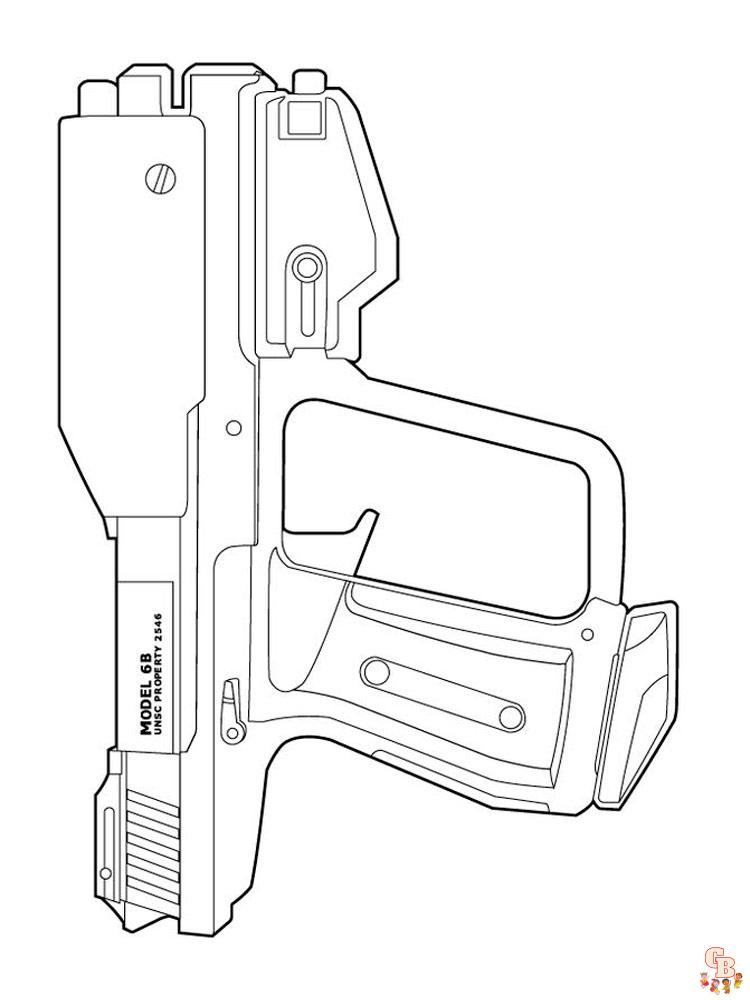 Coloriage pistolet