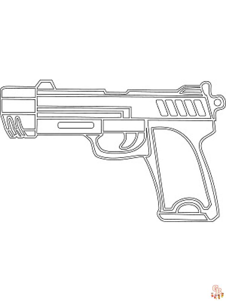 Coloriage pistolet