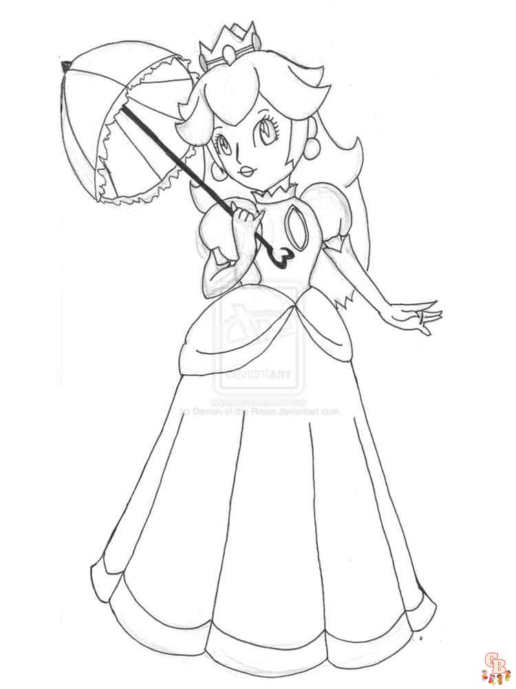 coloriage Peach