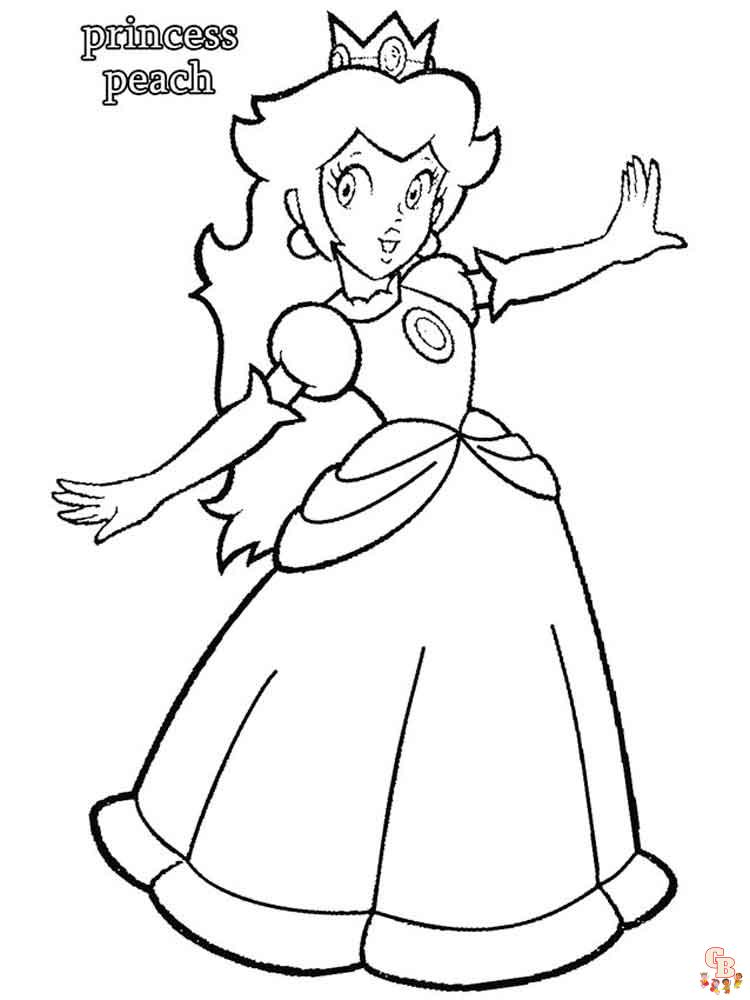 coloriage Peach