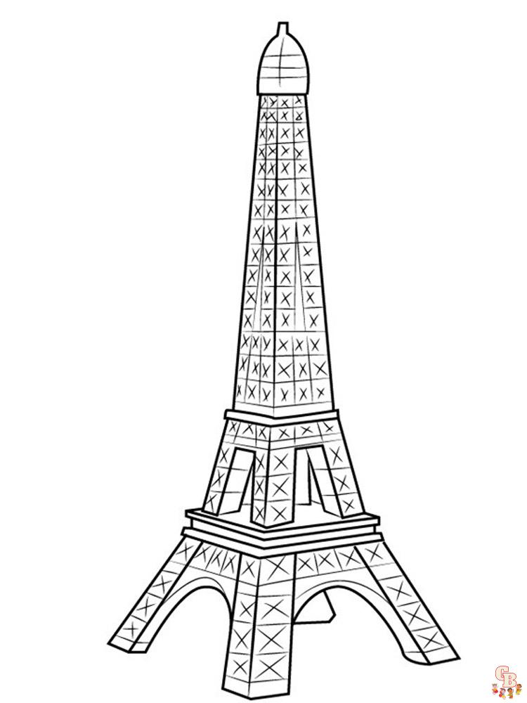 coloriage Tour Eiffel