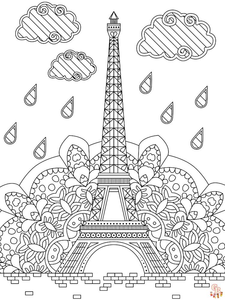 coloriage Tour Eiffel