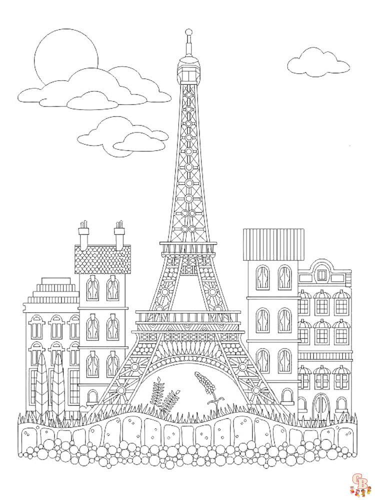 coloriage Tour Eiffel