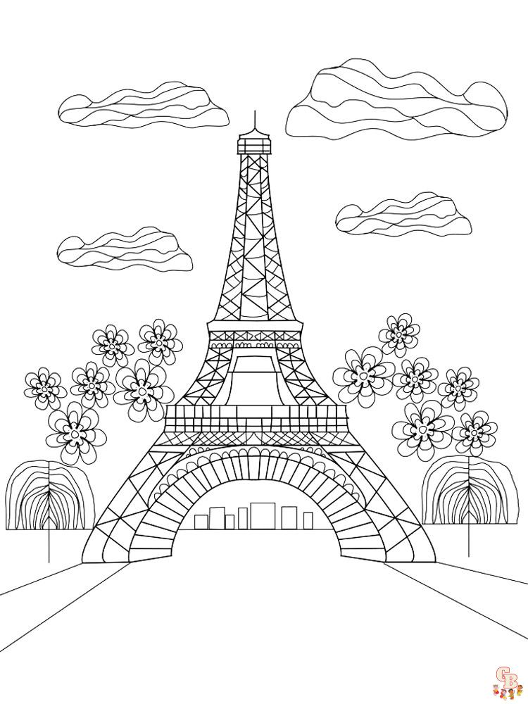 coloriage Tour Eiffel